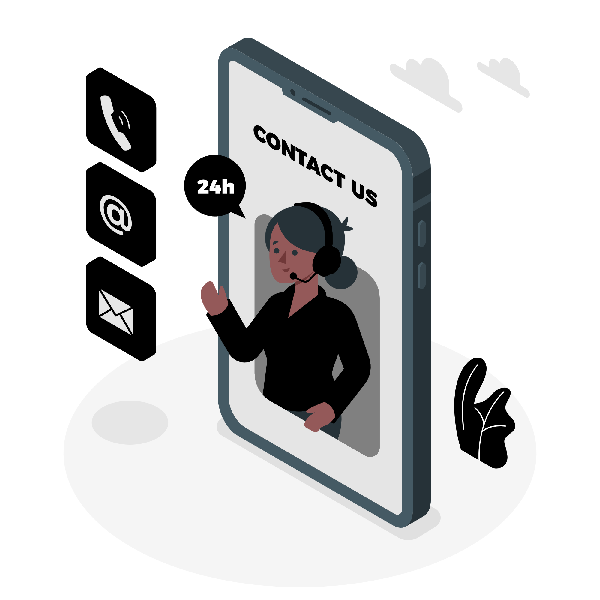 Contact illustration